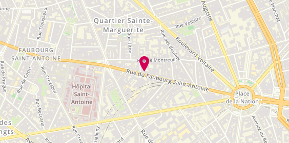 Plan de Golden Sushi & pho, 265 Rue du Faubourg Saint-Antoine, 75011 Paris