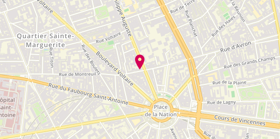 Plan de Sushi Fast, 103 Rue de Montreuil, 75011 Paris