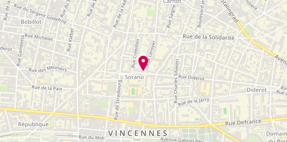 Plan de Matuya, 41 Rue Diderot, 94300 Vincennes