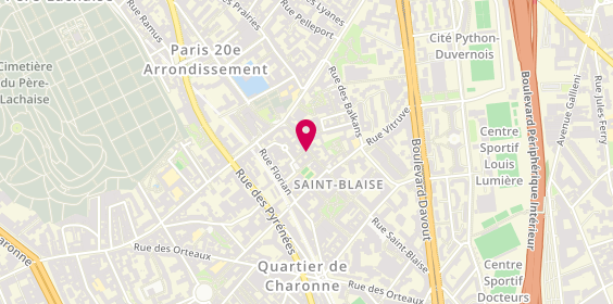 Plan de Sushi 14, 22 Rue Saint-Blaise, 75020 Paris