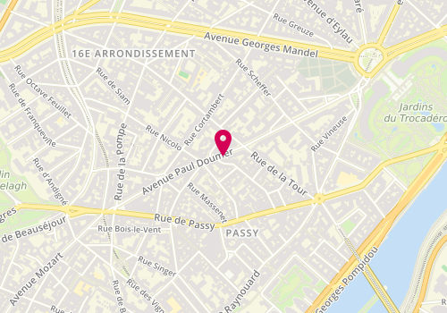 Plan de Planet Sushi, 65 Avenue Paul Doumer, 75116 Paris