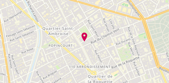 Plan de Eunoé, 6 Rue Rochebrune, 75011 Paris