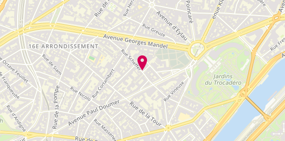 Plan de Dream Sushi, 32 Rue Scheffer, 75016 Paris