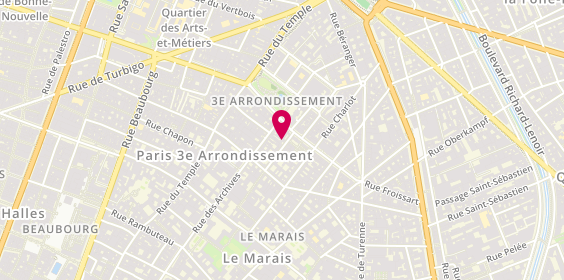 Plan de Les Enfants Rouges, 9 Rue de Beauce, 75003 Paris