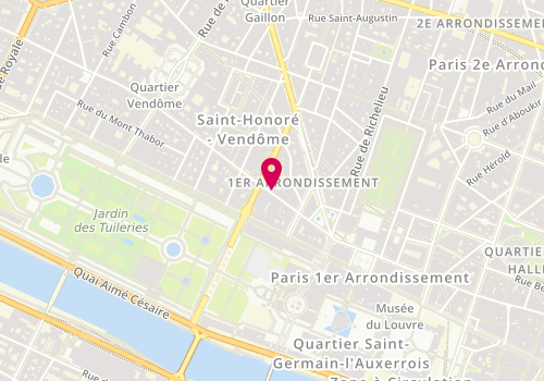Plan de Nodaïwa France, 272 Rue Saint Honoré, 75001 Paris