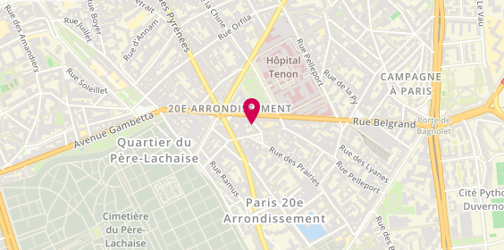 Plan de Takichi, 7 Rue du Cher, 75020 Paris
