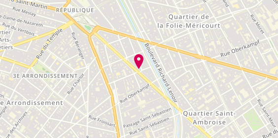 Plan de Côté Sushi, 35 Boulevard Voltaire, 75011 Paris