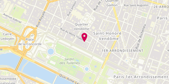 Plan de Kinugawa Vendôme, 9 Rue du Mont Thabor, 75001 Paris