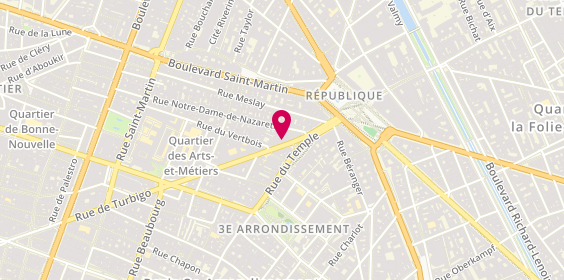 Plan de Omusubi Gonbei Paris République, 83 rue de Turbigo, 75003 Paris
