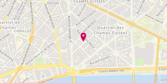 Plan de GINGER Restaurant, 11 Rue de la Trémoille, 75008 Paris