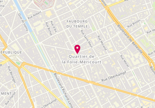 Plan de Oishi, 122 Avenue Parmentier, 75011 Paris