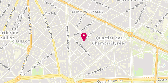 Plan de Hoki Sushi, 18 Rue Marbeuf, 75008 Paris