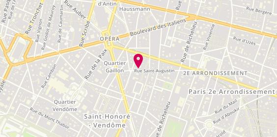 Plan de Kintaro, 24 Rue Saint-Augustin, 75002 Paris