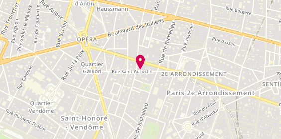 Plan de Workshop Bis, 10 Rue Saint-Augustin, 75002 Paris
