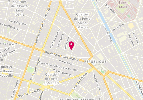Plan de Yamanashi, 5 Rue de Lancry, 75010 Paris