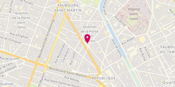 Plan de Ippudo République, 6 place Jacques Bonsergent, 75010 Paris