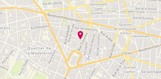 Plan de Ichii-Yooki, 1 Rue de Castellane, 75008 Paris