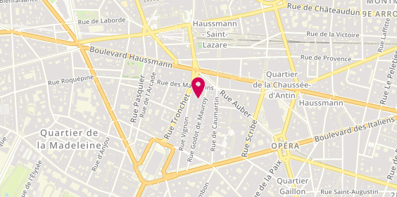 Plan de Chichi San, 41 Rue Godot de Mauroy, 75009 Paris