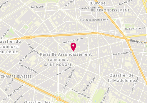 Plan de Sushi Shop, 60 Rue la Boétie, 75008 Paris