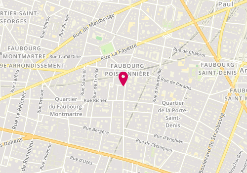 Plan de Poke Sun, 55 Rue du Faubourg Poissonnière, 75009 Paris
