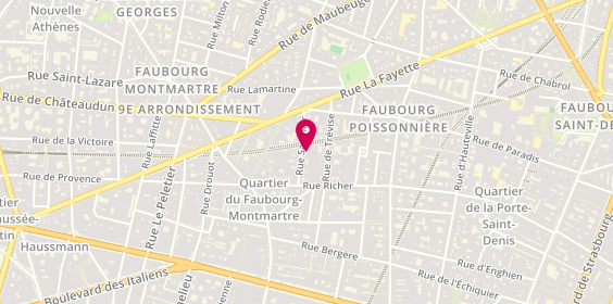 Plan de Abri Soba, 10 Rue Saulnier, 75009 Paris