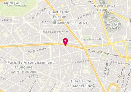 Plan de Naoppe Miromesnil, 107 Boulevard Haussmann, 75008 Paris