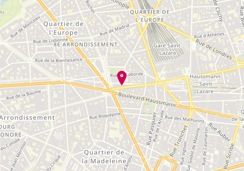 Plan de Sushi Lounge, 26 Rue de la Pépinière, 75008 Paris