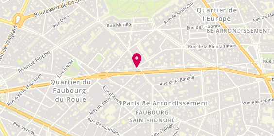 Plan de Restaurant Yoko Haussmann, 170 Boulevard Haussmann, 75008 Paris
