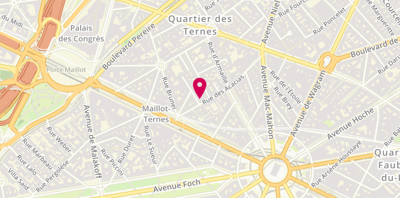 Plan de Sakura, 9 Rue des Acacias, 75017 Paris