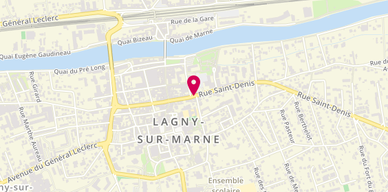 Plan de Sushi Plaza Lagny, 118 Rue Saint Denis, 77400 Lagny-sur-Marne
