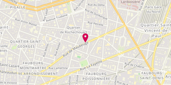 Plan de Momiji Sushi, 43 Rue de Maubeuge, 75009 Paris