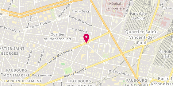 Plan de Yamadaya, 84 Rue de Maubeuge, 75009 Paris