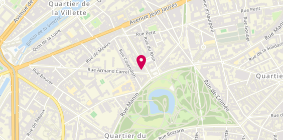 Plan de Saïko, 4 Rue Armand Carrel, 75019 Paris