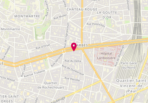 Plan de Sabaidi Sushi Paris, 9 Blvd Marguerite de Rochechouart, 75009 Paris