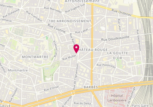 Plan de Yokoso, 1 Rue Ramey, 75018 Paris