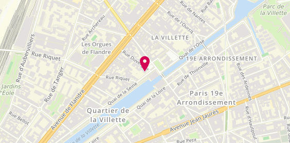 Plan de Paradis de Sushi, 77 Quai de la Seine, 75019 Paris