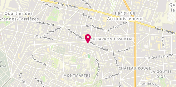 Plan de Anata, 59 Rue Custine, 75018 Paris