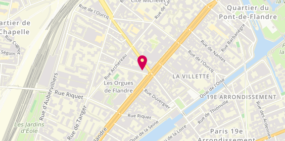 Plan de Fujiyama, 8 Rue Mathis, 75019 Paris