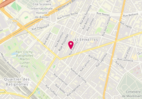 Plan de La Clichy, Rue Gauthey 27, 75017 Paris
