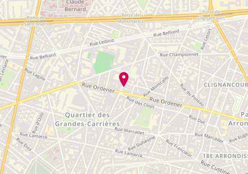 Plan de Yakitori, 106 Rue Damrémont, 75018 Paris