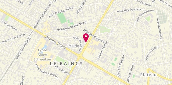 Plan de Le Chalet, 13 avenue de Livry, 93340 Le Raincy
