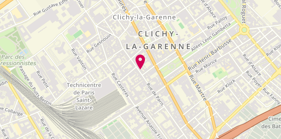 Plan de Tasty Rice Clichy, 76 Rue de Paris, 92110 Clichy