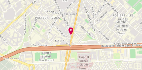 Plan de Kyo Saint Ouen, 132 avenue Gabriel Péri, 93400 Saint-Ouen-sur-Seine