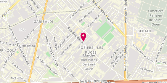Plan de Asian Store, 47 Rue des Rosiers, 93400 Saint-Ouen-sur-Seine
