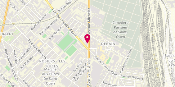 Plan de Sushi Huit, 100 Bis avenue Michelet, 93400 Saint-Ouen-sur-Seine