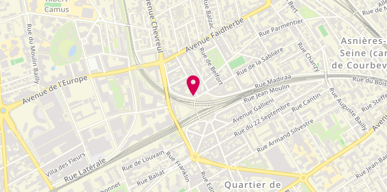 Plan de Aykoo Sushi, 1 Rue du Tintoret, 92600 Asnières-sur-Seine