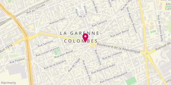 Plan de Au Tokushima, 35 Boulevard République, 92250 La Garenne-Colombes