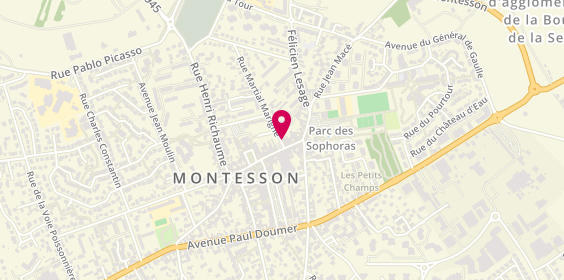 Plan de Mont Sushi, 2 Bis Rue Martial Marigné, 78360 Montesson