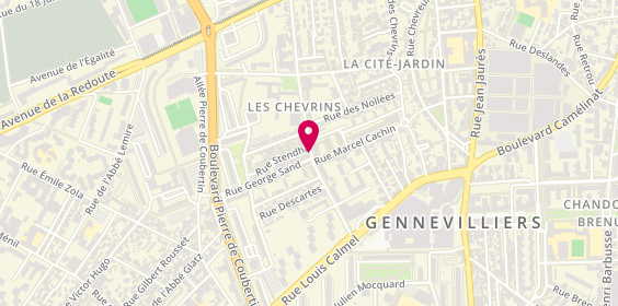 Plan de Asian Wok, 49 Rue de la Couture d'Auxerre, 92230 Gennevilliers