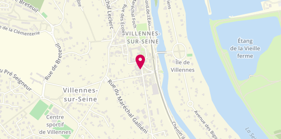 Plan de Le Paradis du Sushi, 51 place de l'Église, 78670 Villennes-sur-Seine